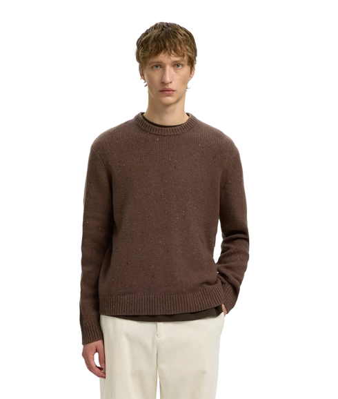 Cody LS Knit Crew Neck - Brown