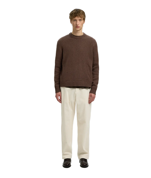 Cody LS Knit Crew Neck - Brown
