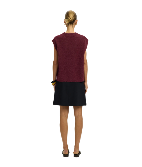 Lulu Knit Vest - Red