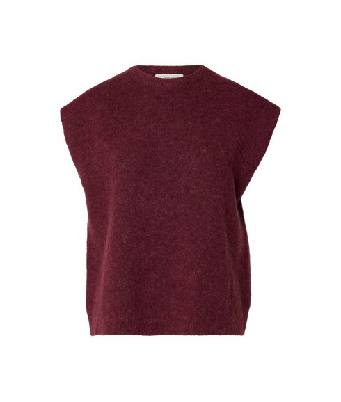 Lulu Knit Vest - Red
