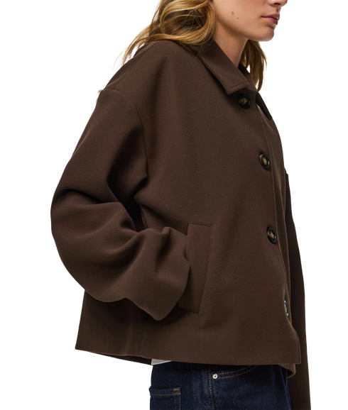 Aya Short Coat - Brown
