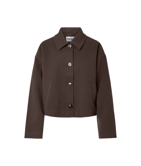 Aya Short Coat - Brown