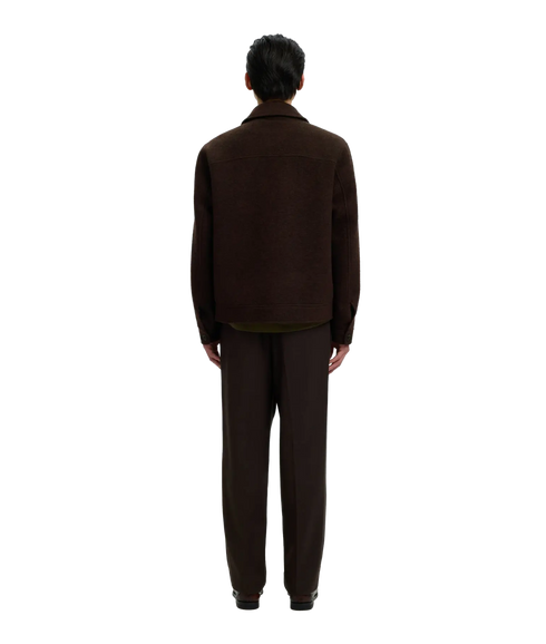 Jakob Wool Blend Jkt - Brown