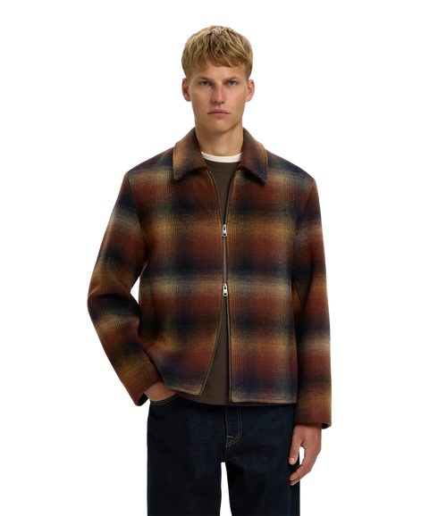 Laughlin Wool Blend Jkt - Brown