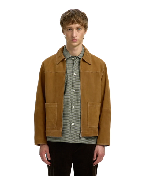 Carson Suede Jacket - Brown