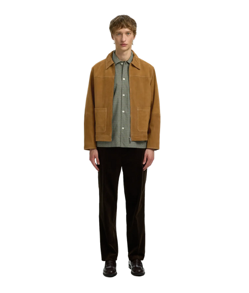 Carson Suede Jacket - Brown