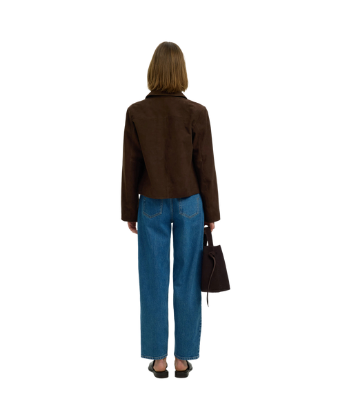 Kaya Suede Jacket - Brown