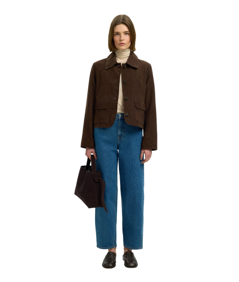 Kaya Suede Jacket - Brown