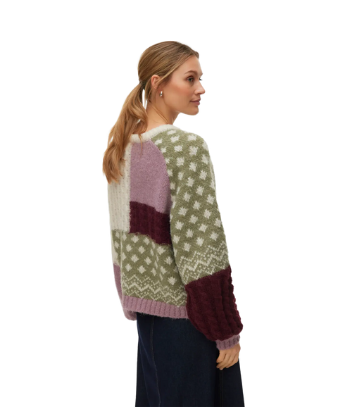 Kristin LS O-Neck Pullover - Grey