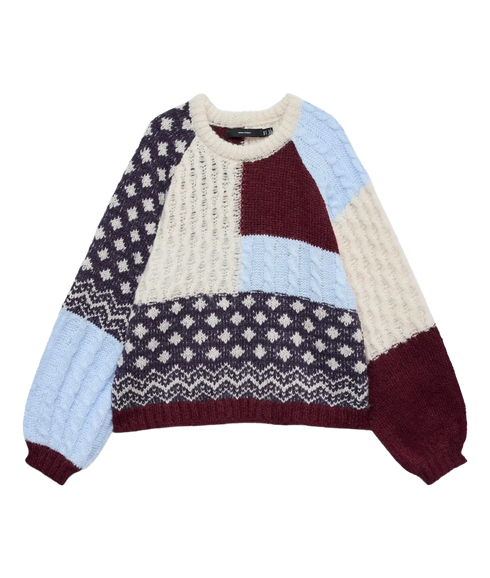 Kristin LS O-Neck Pullover - Purple