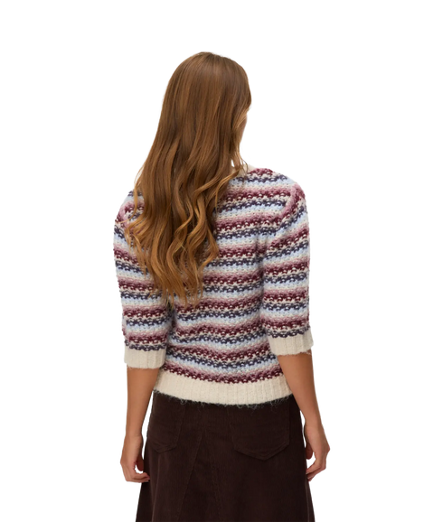 Cella 2/4 O-Neck Pullover - Blue