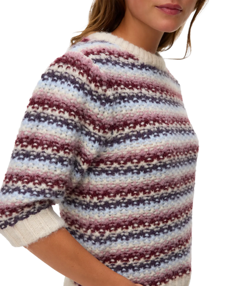 Cella 2/4 O-Neck Pullover - Blue