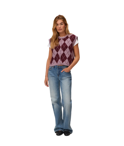 Halo O-Neck Vest Boo - Purple