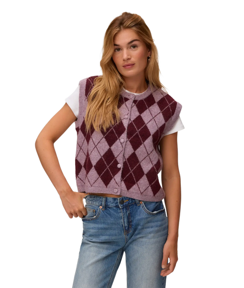 Halo O-Neck Vest Boo - Purple