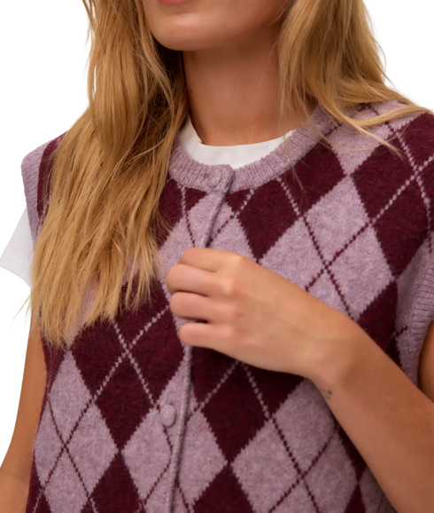 Halo O-Neck Vest Boo - Purple