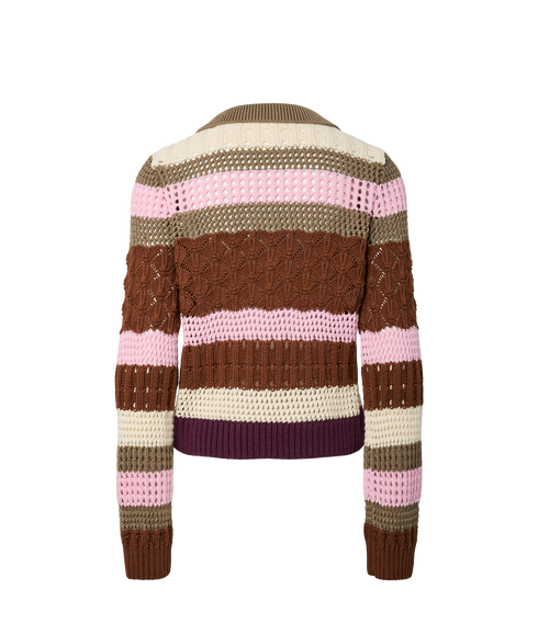 Kala LS Short Knit Pullover - Pink
