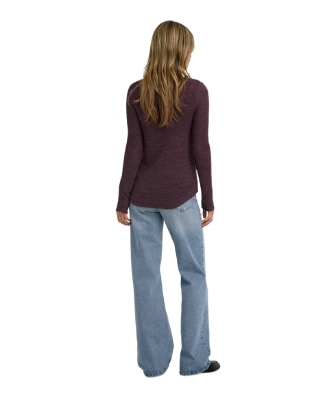 Geena LS Pullover Knit - Brown