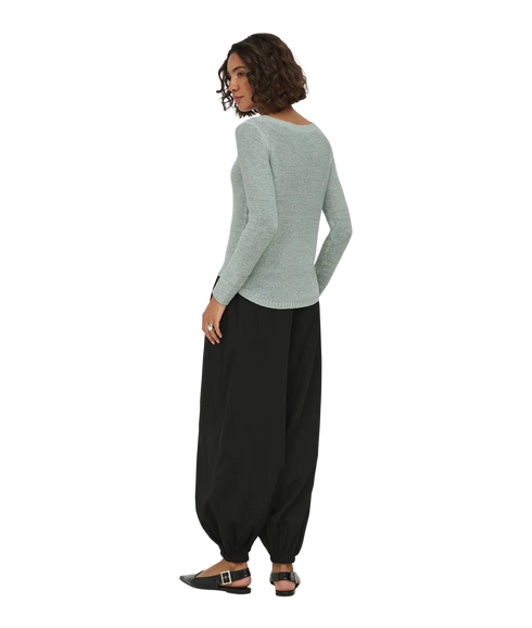 Geena Xo LS Pullover Knt- Green