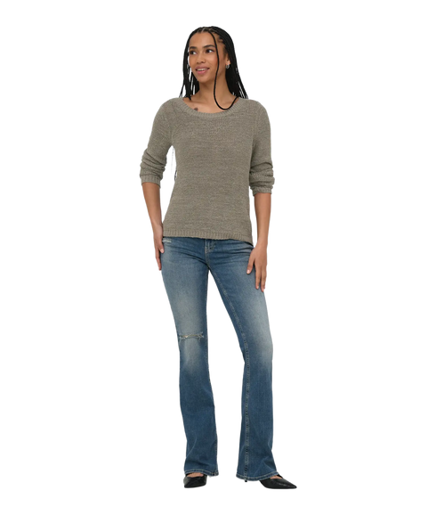 Geena LS Pullover Knit - Grey