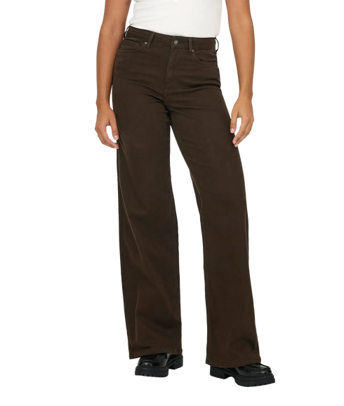 Madison Blush Wide Color Denim - Brown