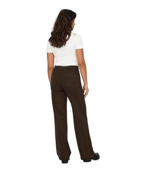 Madison Blush Wide Color Denim - Brown