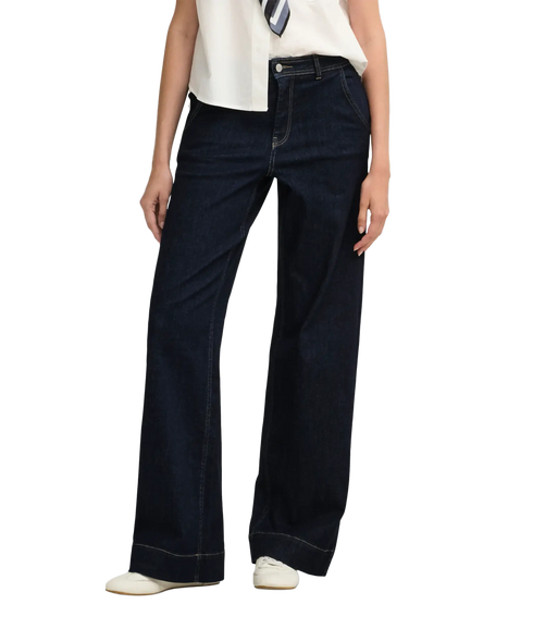 Madison Chino Wide Denim - Blue
