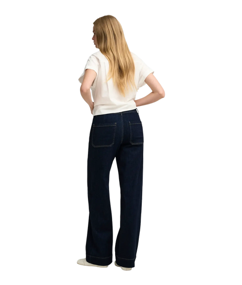 Madison Chino Wide Denim - Blue