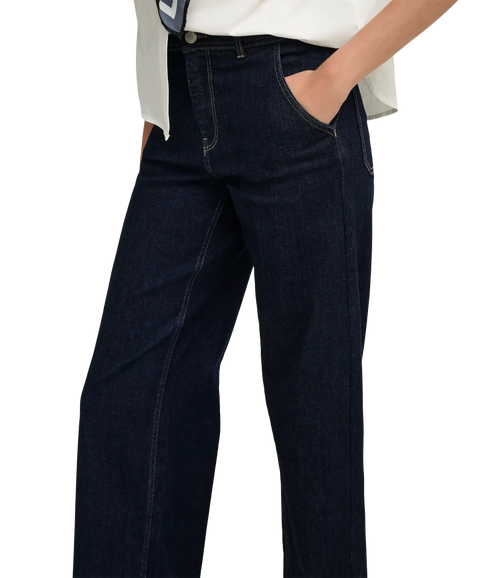 Madison Chino Wide Denim - Blue