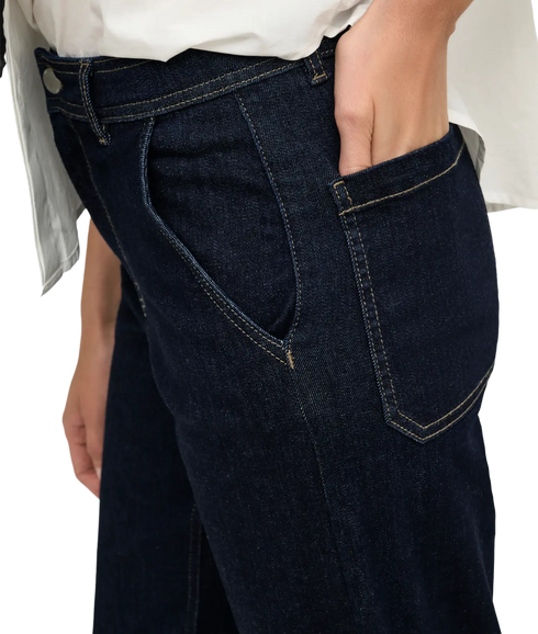 Madison Chino Wide Denim - Blue