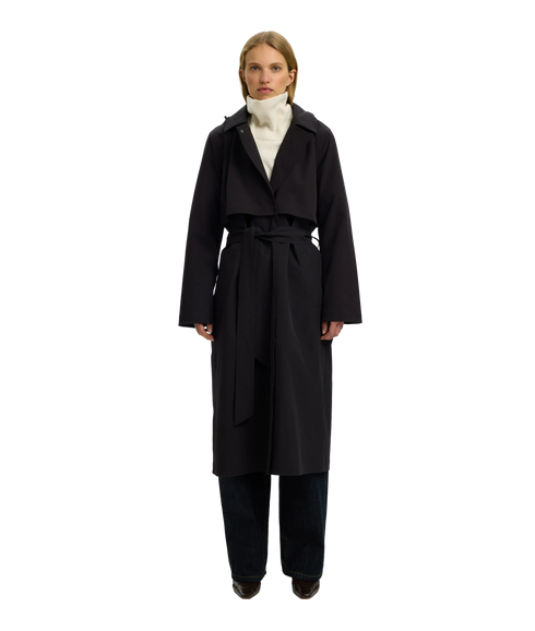 New Aline Tech Trenchcoat - Black