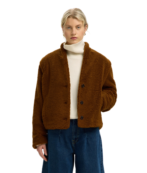 Isabel Teddy Jacket - Brown