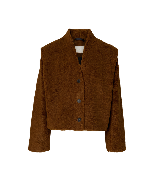 Isabel Teddy Jacket - Brown