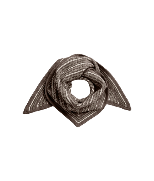 Amonna Triangle Scarf - Brown