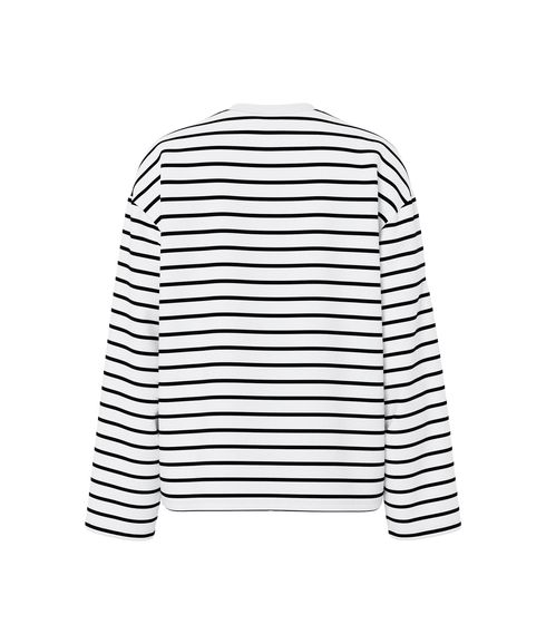 Sadie LS Emb Tee - White