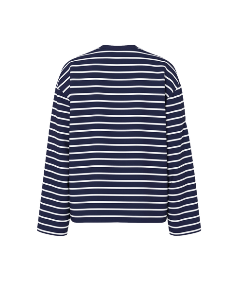 Sadie LS Emb Tee - Blue