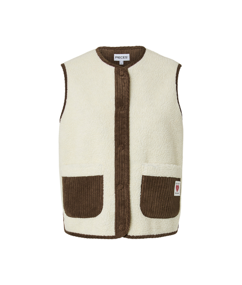 Anastacia Teddy Vest - Grey