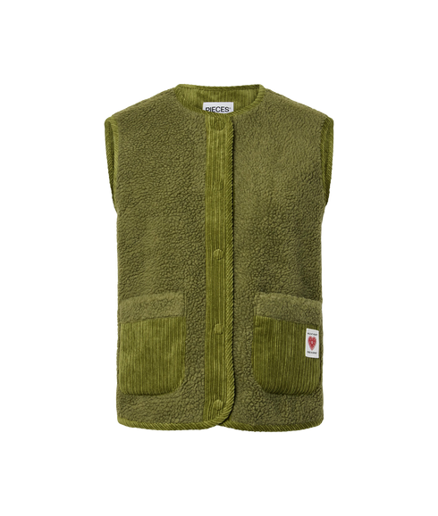 Anastacia Teddy Vest - Yellow