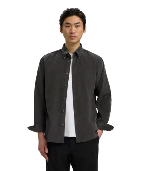 Regcole Danni Cord Bd LS Shirt - Grey