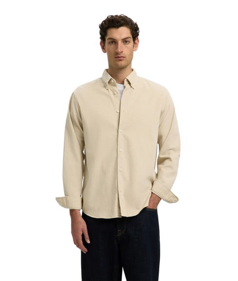 Regcole Danni Cord Bd LS Shirt - Grey