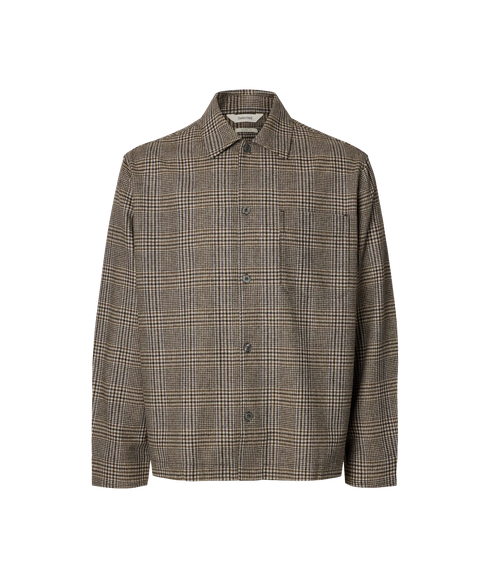 Rlxsvend Wt Check Wool Blend Light Os - Brown