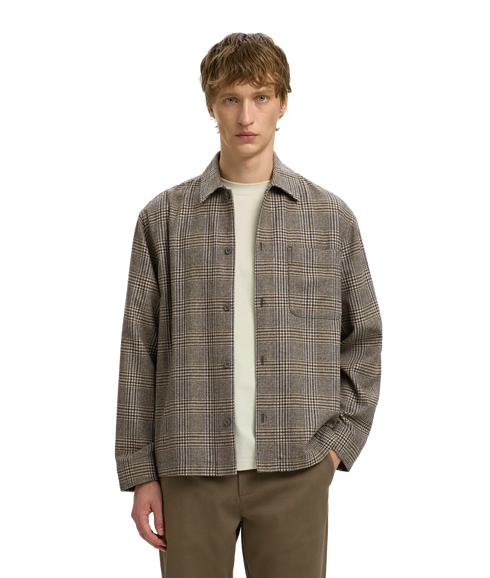 Rlxsvend Wt Check Wool Blend Light Os - Brown