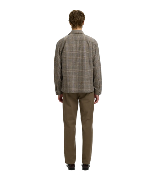 Rlxsvend Wt Check Wool Blend Light Os - Brown