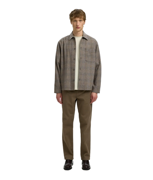 Rlxsvend Wt Check Wool Blend Light Os - Brown