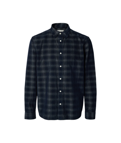 Regclaus Cord Yd Check LS Shirt - Blue