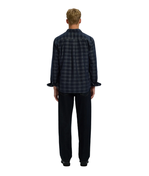 Regclaus Cord Yd Check LS Shirt - Blue