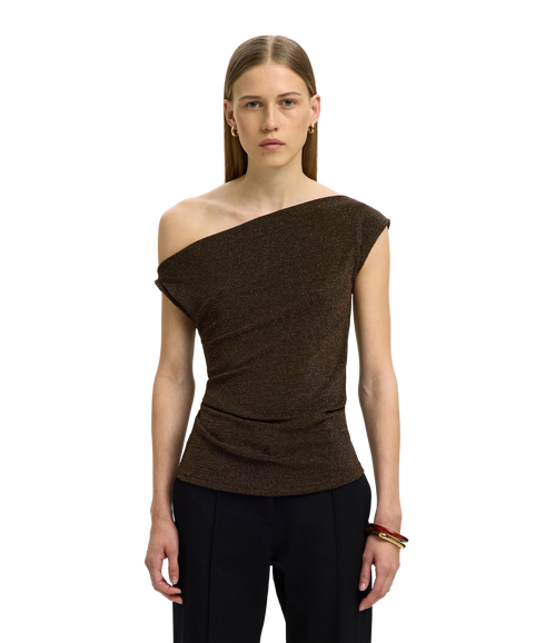 Nori Fitted Asymmetric Top - Brown