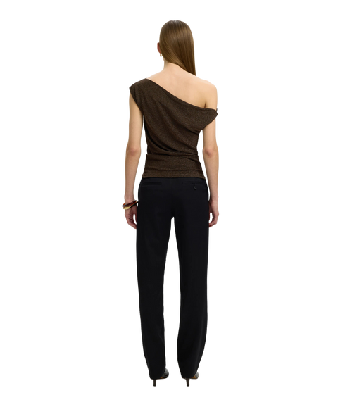 Nori Fitted Asymmetric Top - Brown