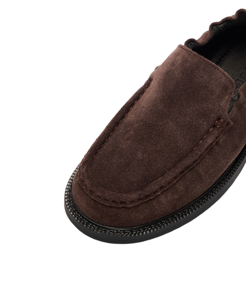 Eden Suede Loafer - Brown