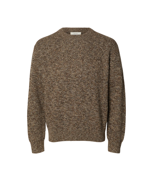 Tilum LS Knit Crew Neck - Brown