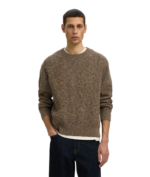 Tilum LS Knit Crew Neck - Brown